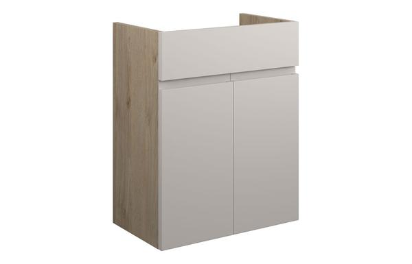 Clarence 500mm Standard Basin Unit - Matt Dove Grey (Oak Cab)